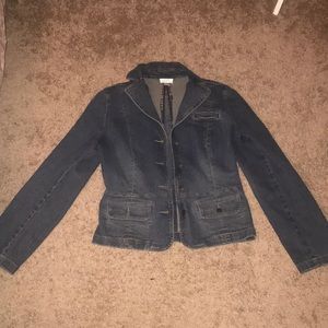 Ann Taylor Dark Wash Jean Jacket!